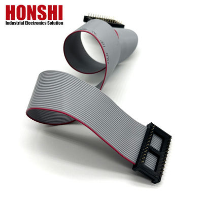 IDC αρσενικό σύνδεσμο 6 8 10 12 14 16 18 26 40 Pin 2.54mm Pitch Dip Flat Ribbon Cable