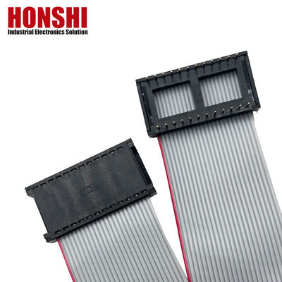IDC αρσενικό σύνδεσμο 6 8 10 12 14 16 18 26 40 Pin 2.54mm Pitch Dip Flat Ribbon Cable