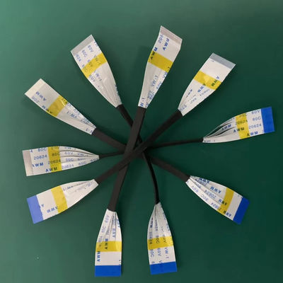 Υλικό μόνωσης PET 0,5 mm επίπεδο καλώδιο FFC UL20624 80c 60v 20 pin καλώδιο κορδέλας FPC