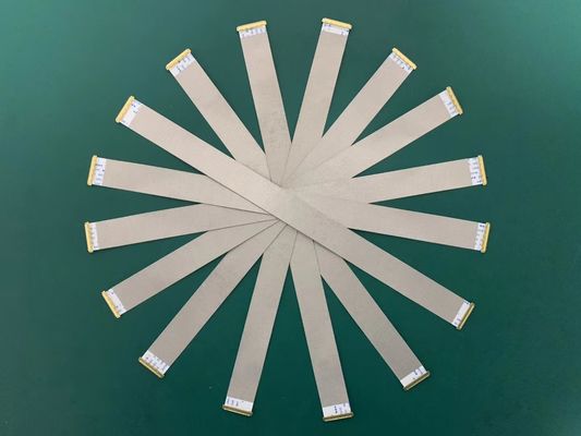 Υλικό μόνωσης PET 0,5 mm επίπεδο καλώδιο FFC UL20624 80c 60v 20 pin καλώδιο κορδέλας FPC