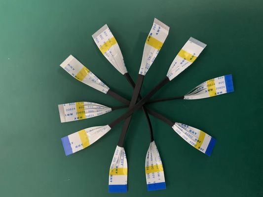 Προσαρμοσμένο καλώδιο FFC Flat Ribbon UL20624 80c 60v 40 Pin FPC για αυτοκίνητα
