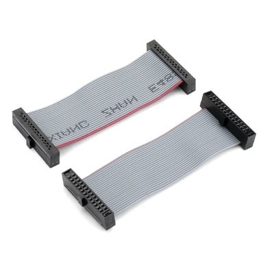 16 Πιν Flat IDC Ribbon Cable Harness PVC Polyester 2.54mm Ηλεκτρικό 10cm