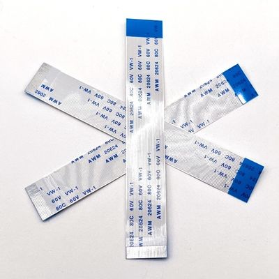 30 Πιν προστατευμένο καλώδιο FFC Awm 20706 1.0mm 0.5mm Pitch Flat Flex Ribbon Cable