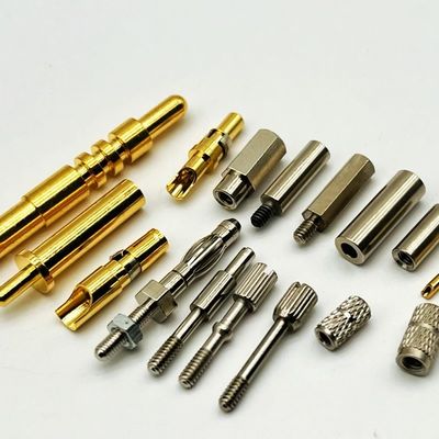 Υψηλής ισχύος 3A 12V Χρυσό επιχρυσωμένο SMT Pogo Pin 3mm ύψος 2,5mm διάμετρος