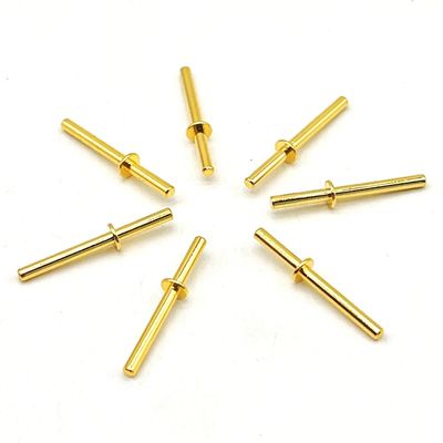 Υψηλής ισχύος 3A 12V Χρυσό επιχρυσωμένο SMT Pogo Pin 3mm ύψος 2,5mm διάμετρος
