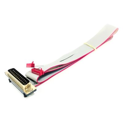 Γκρι PVC D Sub Flat Cable UL2651 28AWG Micro Match Cable IDC 1.27mm Στροφή