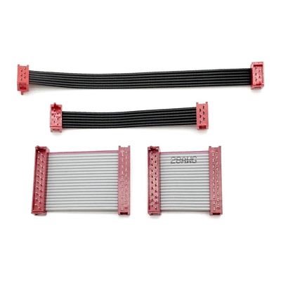 Γκρι PVC D Sub Flat Cable UL2651 28AWG Micro Match Cable IDC 1.27mm Στροφή
