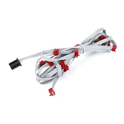 Γκρι PVC D Sub Flat Cable UL2651 28AWG Micro Match Cable IDC 1.27mm Στροφή