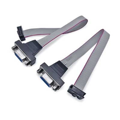 D Sub 9 Pin Flat Electrical Cable 28AWG Straight Serial RS232 Ribbon Cable Ηλεκτρικό καλώδιο 28AWG