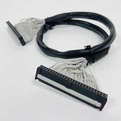 Αμαξοκίνητο IDC Καλώδιο επίπεδης κορδέλας 2.54mm υλικό μόνωσης από PVC πολυεστέρα
