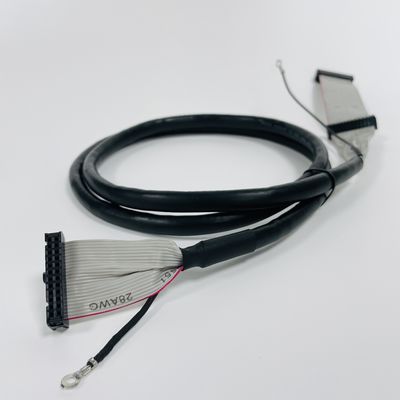 Αμαξοκίνητο IDC Καλώδιο επίπεδης κορδέλας 2.54mm υλικό μόνωσης από PVC πολυεστέρα