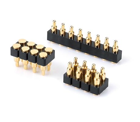 1.27 χιλιοστόμετρο H3.8 χιλιοστόμετρο Pogo Pin Connector Brass C6801 Υλικό 12 Pin Connector με ακρίβεια