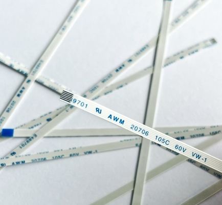 6 Pin FFC Flat Cable Custom Awm 20706 105c 60v Vw-1 0,5 mm Στροφή FFC FPC καλώδιο