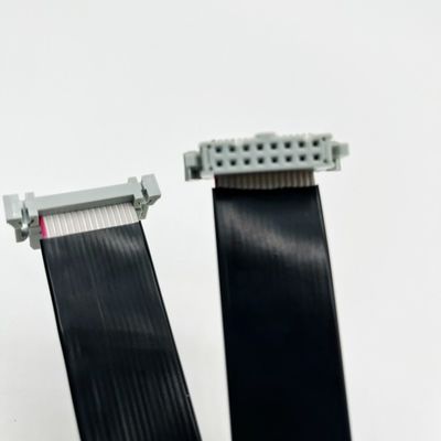 16 Πιν IDC επίπεδο καλώδιο κορδέλας PVC με σύνδεσμο διαστάσεως 2,54 mm προσαρμοσμένο μήκος