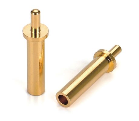 OEM CNC χάλκινο Επεξεργασμένες καρφίτσες επαφές αυτόματη διαδικασία στρογγυλομηχανής προσαρμοσμένο μέγεθος