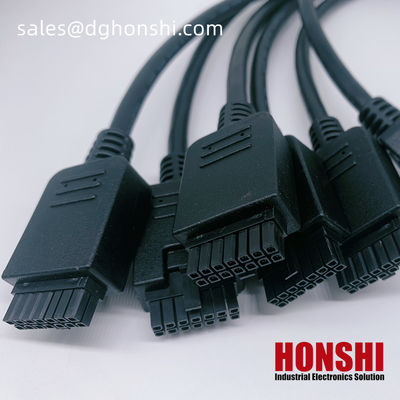 14 Pin Micro Fit 3.0 Overmolding Molded Cable Assembly UL20276 430251400 Καλώδιο PVC