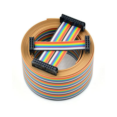 Προσαρμοσμένο 2.54mm 12 Pin Ribbon Cable IDC Socket UL2651 28AWG Flat Wire Assembly