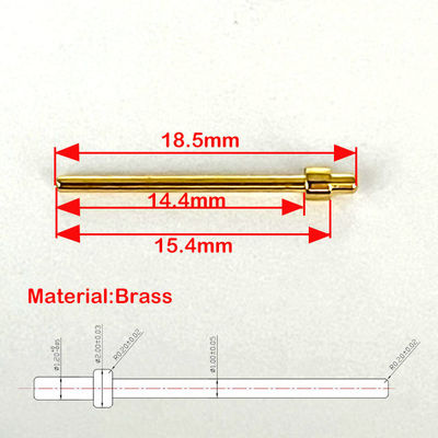 Συνδετήρες Εργαστικές καρφίτσες 2.0x18.5mm Χρυσό επιχρυσωμένο τερματικό καρφίτσες Κουδούνιες καρφίτσες σημείων επαφής