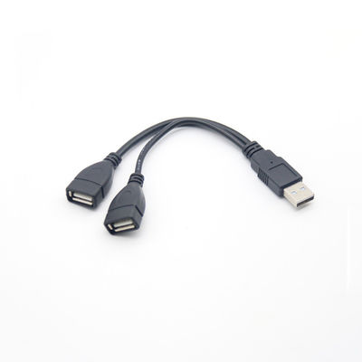 USB 2.0 Splitter A αρσενικό προς θηλυκό Micro B USB C καλώδιο Χρυσό επιχρυσωμένο για κινητά τηλέφωνα