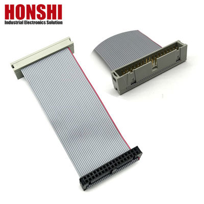 34 Pin Flat Cable UL2651 28awg 2.54mm καλώδιο κορδέλας IDC Socket To Box Header