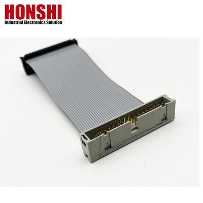 34 Pin Flat Cable UL2651 28awg 2.54mm καλώδιο κορδέλας IDC Socket To Box Header