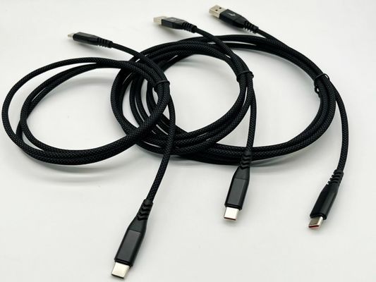 Συγκρότημα καλωδίου σχήματος USB 1m UL2725 28Awg για ταχεία συγχρονισμό δεδομένων και φόρτιση