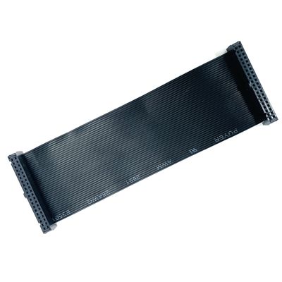 Προσαρμοσμένο 2.54mm Μαύρο επίπεδο καλώδιο 6 Πιν - 64 Πιν IDC Flat Ribbon Cable Assembly