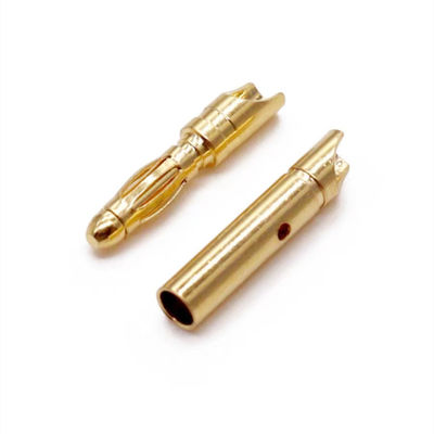 Τεχνική ακρίβεια Banana Plug Multilam Pin Contact 4mm Solder Cup Termination