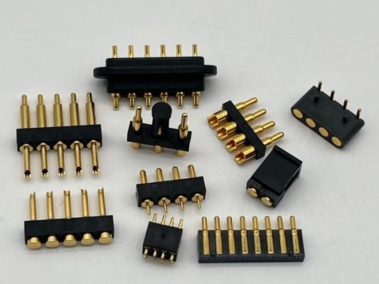 2.54mm High Current Pogo Pin Connector Female 2x7P Χρυσό επιχρισμένο H2.5 SMT Τύπος για PCB