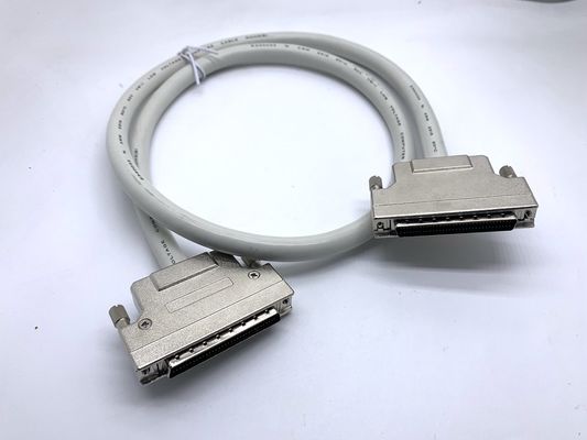 Προσαρμοσμένο σέξι καλώδιο σύνδεσης SCSI 68 pin 100 pin αρσενικό καλώδιο Ul20276 28awg καλώδιο