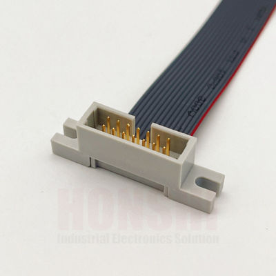 Ηλεκτρονικό επίπεδο καλώδιο 2.54mm Στροφή IDC επίπεδο καλώδιο κορδέλα συνδετήρα προσαρμοσμένο χρώμα