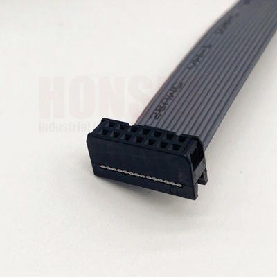 Ηλεκτρονικό επίπεδο καλώδιο 2.54mm Στροφή IDC επίπεδο καλώδιο κορδέλα συνδετήρα προσαρμοσμένο χρώμα
