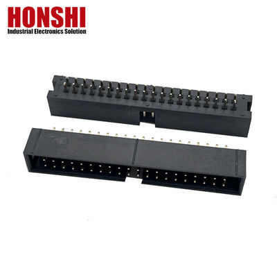 2.54mm Box Header Connector H8.8 40P Χρυσό επιχρυσωμένο ηλεκτρικό διπλό δέκτη