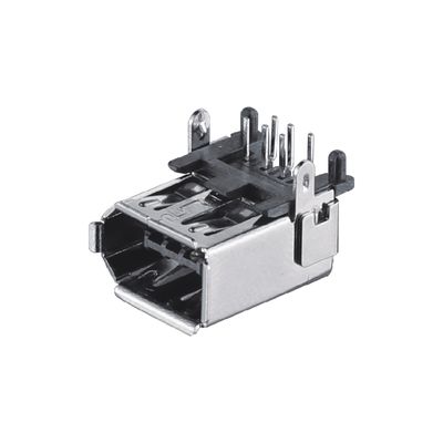 SM-6P αρσενικός σύνδεσμος I / O CN3 Server IEEE 1394 θηλυκός σύνδεσμος τύπος συγκόλλησης
