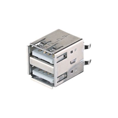 USB 2.0 / 3.0 Jack Type A αρσενικό σύνδεσμο μπριζόλα / φωσφόρος χάλκινο υλικό επαφής