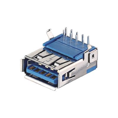 USB 2.0 / 3.0 Jack Type A αρσενικό σύνδεσμο μπριζόλα / φωσφόρος χάλκινο υλικό επαφής