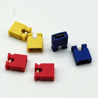 3A-5A 2.54mm Πίτσα Μίνι Jumper ύψος 6.0mm Κόκκινο Μπλε Κίτρινο Μαύρο με ανοιχτό κάλυμμα