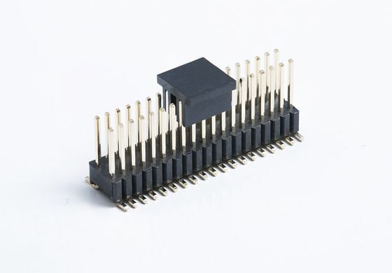 1.27mm Διπλό πλαστικό 2 - 100 Pin Header Connector H2.5mm DIP SMT Τύπος PCB