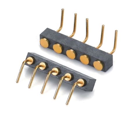 Προσαρμοσμένο 2.54mm Pitch Spring Loaded Pogo Pin Connector Dip Type Γυναικεία κεφαλίδα 10 καρφίτσες