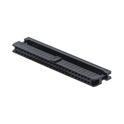 8 Πιν - 24 Πιν Μονό σειρά IDC σύνδεσμος 2.54mm Pitch Black Female FC Socket