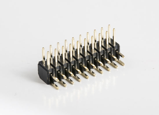 2.0mm Στροφή H2.0mm Μία σειρά Pin Header Connector 1 - 40 Pin Right Angle Dip