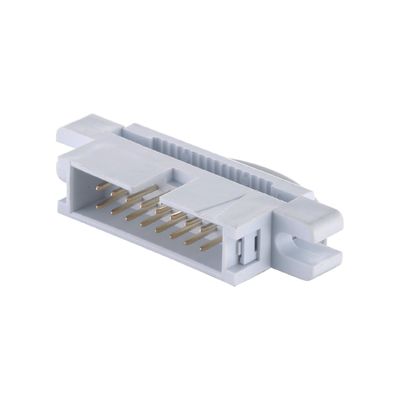 Χρυσό χάλυβα 2.54mm Πλακέτο Πλακέτο PBT Brass 6P - 64P IDC Board To Wire Connector