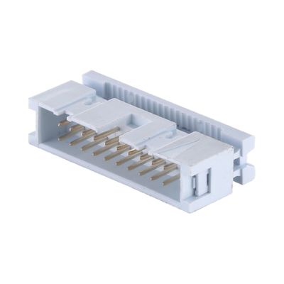 Χρυσό χάλυβα 2.54mm Πλακέτο Πλακέτο PBT Brass 6P - 64P IDC Board To Wire Connector