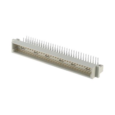 2.54mm DIN 41612 Σύνδεσμος 64 Πιν δεξιά γωνία θηλυκές καρφίτσες μέσω τρύπας 3 σειράς σύνδεσμος