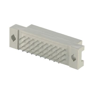 Din 41612 30 Πιν δεξιά γωνία αρσενικές πινές σύνδεσμος μέσω τρύπας 3 σειρές κάθετο PCB