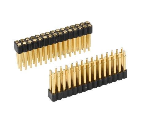 3.0mm διάταξη 3pin Χρυσό επιχρισμένο SMT τύπου Αυτοκινητοβιομηχανικό χάλκινο Pogo Pin Connector για pcb