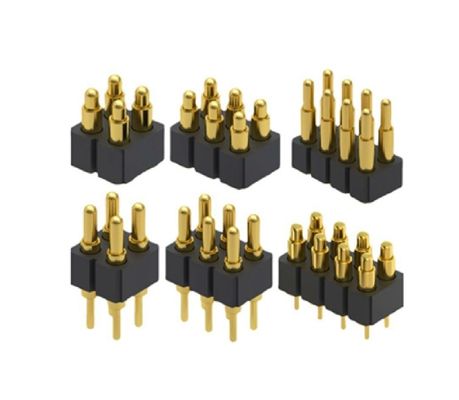 3.0mm διάταξη 3pin Χρυσό επιχρισμένο SMT τύπου Αυτοκινητοβιομηχανικό χάλκινο Pogo Pin Connector για pcb