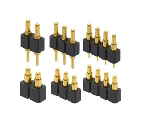 2.5mm 4 Pin Pogo Connector H3.5mm SMT Τύπος Χρυσό επιχρισμένο χάλκινο Pogo Connector