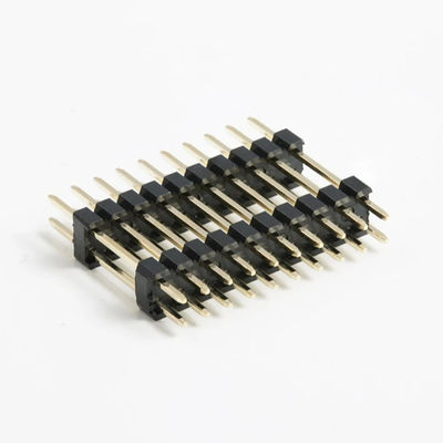 Προσαρμοσμένο 2.54mm Pitch Pin Header Connector Διπλή σειρά 20 Pin 80 Pin Στενό βύθισμα