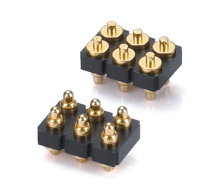 2.0mm 20 Pin Προσαρμόστε τον σύνδεσμο Pogo Pin Spring Pin Gold Plated SMT Pogo Connector